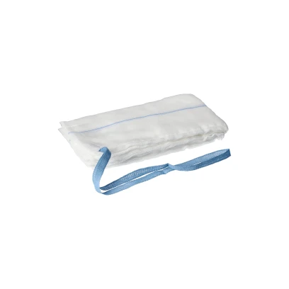 Tampon brusny  45cm x 45cm s rtg vlaknom 17 niti , 4-vrstvy sterilny,5ks